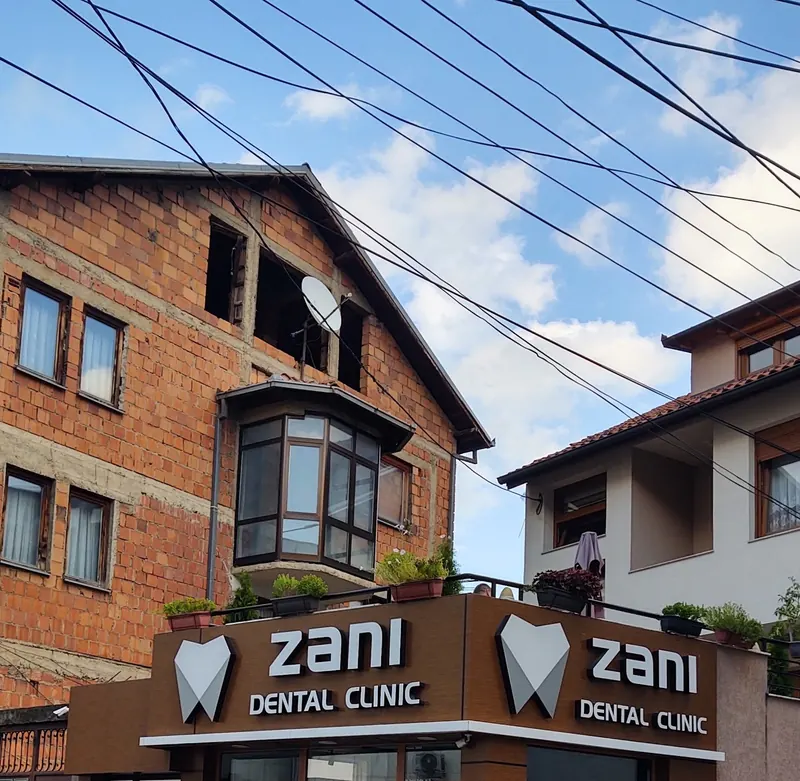 Zani Dental Clinic on Sahat Kulla street on a sunny day